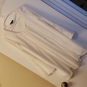 Mid length cream colored dress by Sequin Hearts